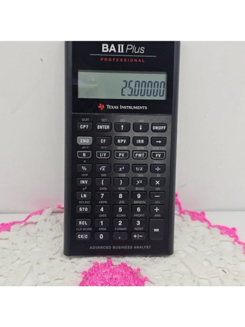 Texas Instruments BA II Plus Advanced Business Analyst Calculator Tested Works - Picture 3 of 9